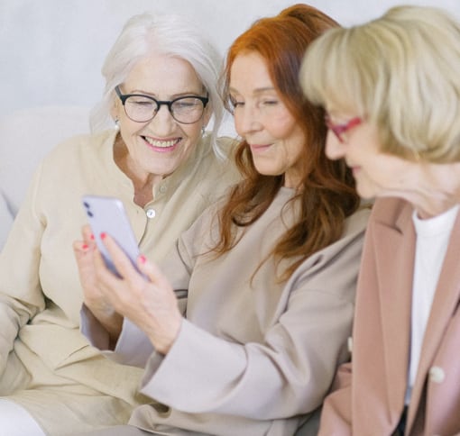 womans in video call